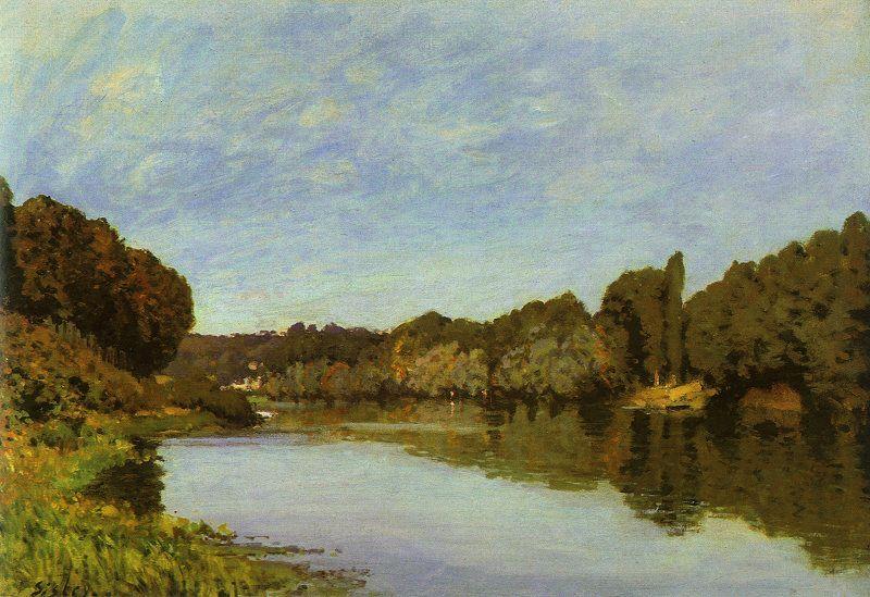 Alfred Sisley The Seine at Bougival oil painting picture